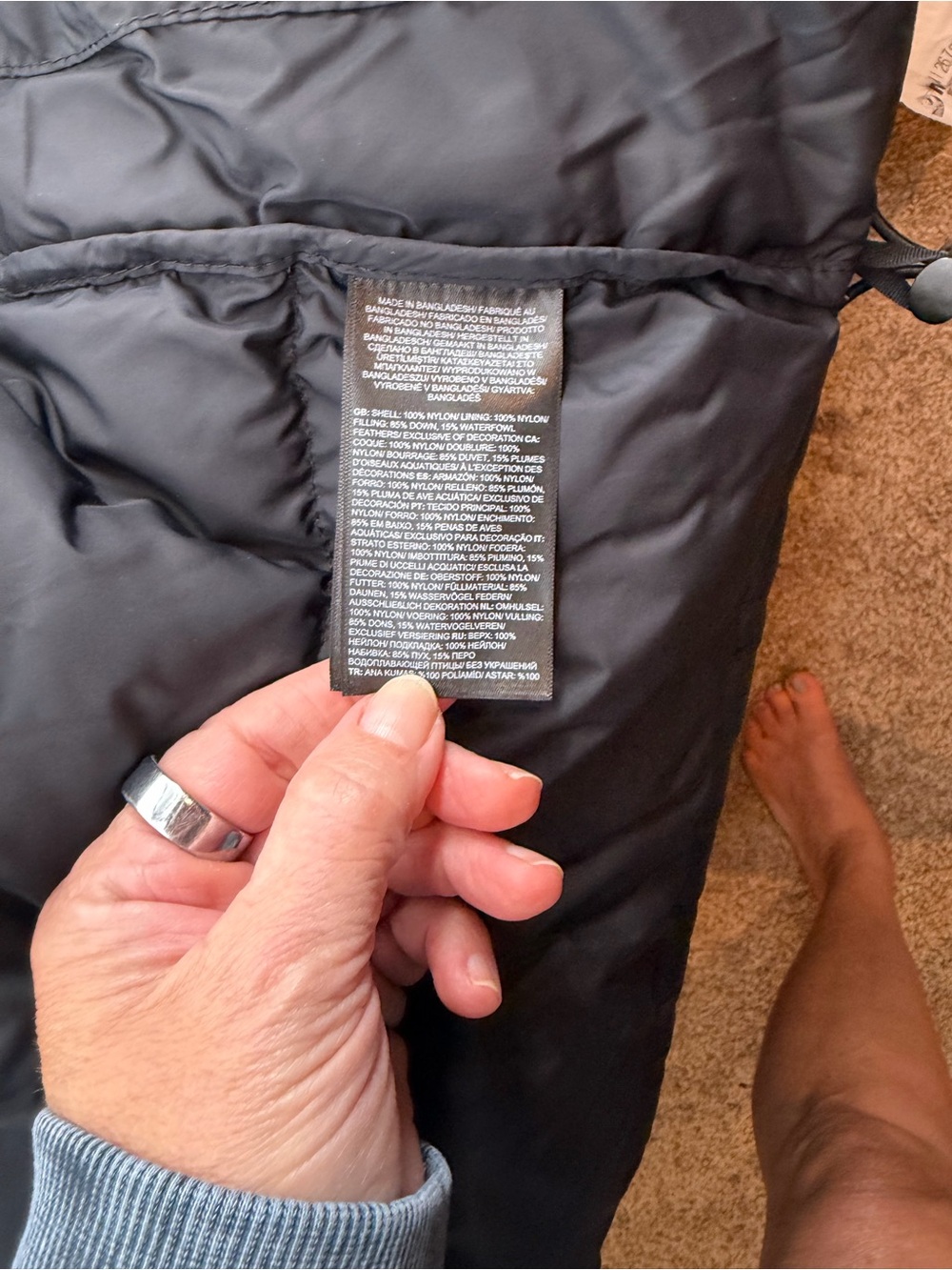 The North Face 1996 Retro Nuptse Black Women's Puffer Jacket Small - Picture 4 of 5
